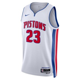 Dres Detroit Pistons Jaden Ivey 23 Nike 2022-23 Association Edition Bijela Swingman